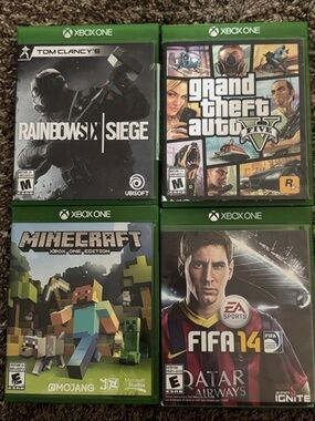 X-Box One Video Game Lot of 4